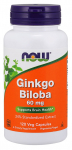 Ginkgo Biloba, 60mg - 120 vcaps - NOW Foods
