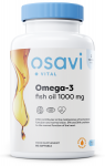 Omega-3 Fish Oil Molecularly Distilled, 1000mg (Lemon) - 60 softgels - Osavi