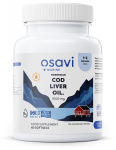 Norwegian Cod Liver Oil Softgels, 1000mg (Lemon) - 60 softgels - Osavi