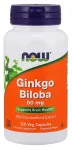 Ginkgo Biloba, 60mg - 120 k&ouml;&ouml;giviljakapslit - NOW Foods