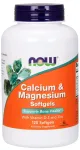 Calcium & Magnesium with Vit D and Zinc - 120 softgels - NOW Foods