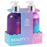 AURORA Beauty kinkekomplekt koos poonia ja roosi kastiga - 2 toodet