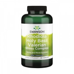 Rhodiola Holy Basil Valerian - Stressikompleks - N180 - Swanson