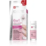 EVELINE Nail Therapy professionaalne k&uuml;&uuml;nelakk, mis pakub v&auml;rvi, hooldust ja l&auml;iget 6in1 &ndash; Kristallroosa 5 ml.