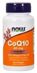 CoQ10 ja Omega-3, 60mg - 60 pehmekapslit - NOW Foods