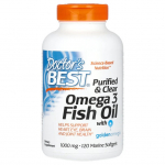 Puhastatud ja selge oomega-3 kala&otilde;li, 1000mg - 120 pehmekaalu - Doctor's Best