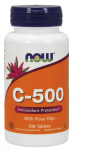 Vitamin C-500 with Rose Hips - 100 tablets - NOW Foods