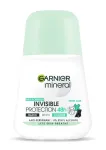 Garnier Mineral Deodorant roll-on Invisible Protection 48h v&auml;rske aaloe - must, valge, v&auml;rviline 50ml
