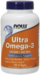 Ultra Omega-3 - 180 softgels - NOW Foods