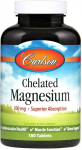 Chelated Magnesium, 200mg - 180 tablets - Carlson Labs