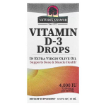 Vitamin D-3 Drops, 4000IU - 15 ml. - Nature's Answer