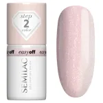 SEMILAC Easy Off h&uuml;briid k&uuml;&uuml;nelakk Led Light Glazed Milk 7 ml