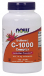 Vitamin C-1000 Complex - Buffered with 250mg Bioflavonoids - 180 tabs - NOW Foods