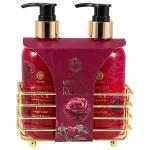 AURORA Midnight Rose k&auml;tehoolduse kinkekomplekt Metallist korv - 2 toodet