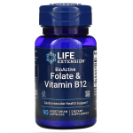 Bioaktiivne foolhape ja B12-vitamiin &ndash; 90 kapslit &ndash; Life Extension