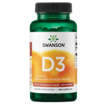 Vitamin D3 - tugev - 1000 R&Uuml; - 25 mcg - N250 - Swanson