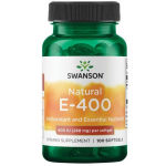 Natural E-400 - Vitamiinid - 400 R&Uuml; - 268 mg - N100 - Swanson
