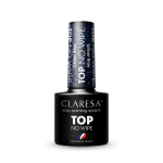 CLARESA No Wipe Glitter Blue Hybrid Nail Top 5g