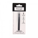 DONEGAL Mat Crush Diagonal kosmeetikapintsetid - mattmust (4126)
