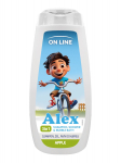 ON LINE KIDS Alex 3in1 &scaron;ampoon, geel, vannivedelik - Apple 400 ml