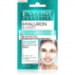 Eveline Hyaluron Expert Ultra-Moisturizing koheselt siluv mask - 2x5ml pakelis