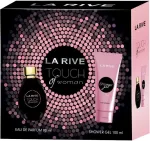 La Rive for Woman Touch of Woman kinkekomplekt (parf&uuml;&uuml;mvesi 90ml + du&scaron;igeel 100ml)