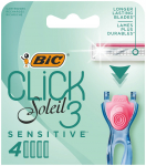 Bic System t&auml;idised Click Soleil 3 Sensitive 1 pakelistele - 4 vnt.