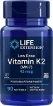 V&auml;ikese annusega K2-vitamiin (MK-7), 45 mcg &ndash; 90 pehmet kapslit &ndash; Life Extension