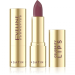 EVELINE Celebrity Lips kreemjas huulepulk satiinse efektiga nr 602