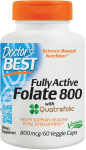 Fully Active Folate 800 with Quatrefolic, 800mcg - 60 vcaps - Doctor's Best