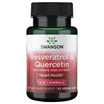 Resveratrol & Quercetin - Resveratrool ja kvertsetiin - N30 - Swanson