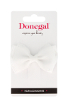 DONEGAL Juuksekaunistused - Juukseklamber - valge lint (FA-5742)