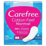 CAREFREE CAREFREE Cotton Feel Normal h&uuml;gieenisidemed 1 pakk - 56 vnt.