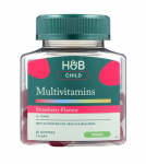 Lastele m&otilde;eldud multivitamiinid kummi-kommidena, maasika maitsega &ndash; 30 t&uuml;kki &ndash; Holland & Barrett