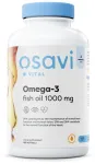 Omega-3 Fish Oil Molecularly Distilled, 1000mg (Lemon) - 180 softgels - Osavi