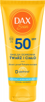 DAX p&auml;ikesekaitseemulsioon n&auml;ole ja kehale SPF 50 Travel 50 ml