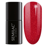 SEMILAC Hybrid k&uuml;&uuml;nelakk 025 Glitter Red - 7 ml