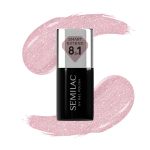 SEMILAC Smart Extend h&uuml;briidlakk Glitter Dirty Nude Rose nr 805 7 ml