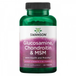 Glucosamine, Chondroitin & MSM - k&otilde;rgeim tugevus - N120 - Swanson