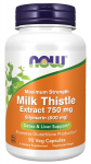 Milk Thistle Extract, 750mg Maximum Strength - 90 vcaps - NOW Foods
