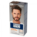 JOANNA Power Men Color kreemjuuksev&auml;rv 3in1 meestele nr 04 - Naturaalne pruun 100g