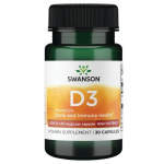 Vitamin D3 - tugev - 1000 R&Uuml; - 25 mcg - N30 - Swanson