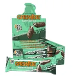Valgu-batoonid, tumedat &scaron;okolaadi ja piparm&uuml;ndi maitsega &ndash; 12 x 60 g &ndash; Grenade