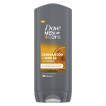 DOVE Men Care Sandlipuu + Vanilje du&scaron;igeel meestele 400 ml