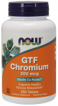 GTF Chromium, 200mcg - 250 tablets - NOW Foods