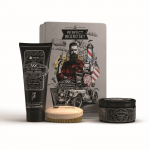 HISKIN Kinkekomplekt meestele N&auml;o- ja habeme pesugeel + habeme pomade + habeme harja