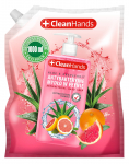 CLEANHANDS k&auml;eseep Antibakteriaalne vedel seep Aloe Vera ja greibi - 1000 ml.