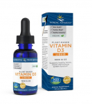 Taimne D3-vitamiini vedelik, 1000 IU, &otilde;una maitsega &ndash; 30 ml &ndash; Nordic Naturals