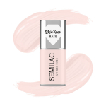 SEMILAC Skin Tone cover base h&uuml;briidlakkide jaoks pooll&auml;bipaistev Rose Beige 7 ml