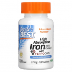 High Absorption Iron, 27mg - 120 tablets - Doctor's Best